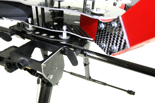 Close up of Black Widow X8 arms